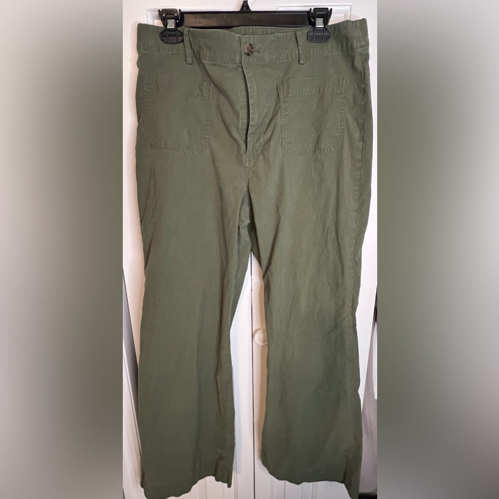 J. Crew Factory Lizzie wide leg patch pocket pants